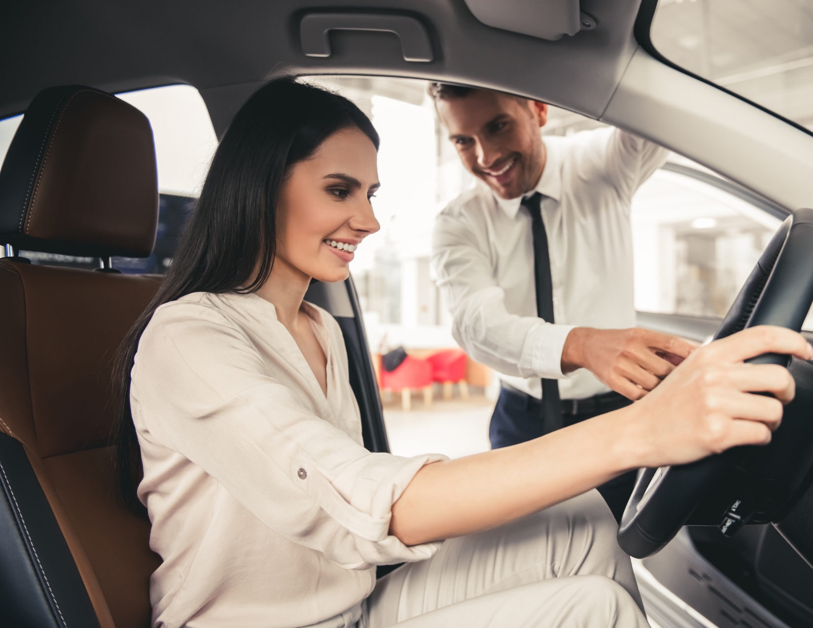 Customer at dealership
